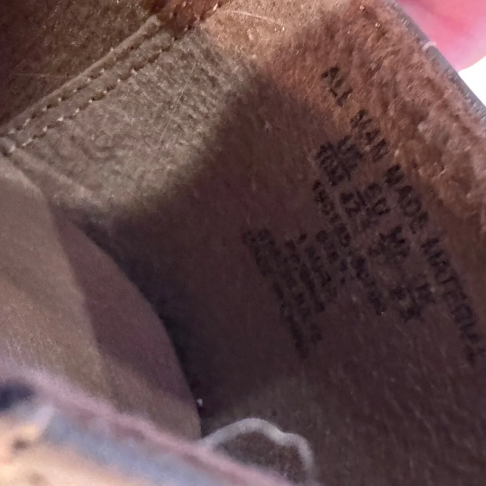 iComfort Women's Tan Suede Lace Up‎ Wingtip Block Heel Oxford Shoes Size 10